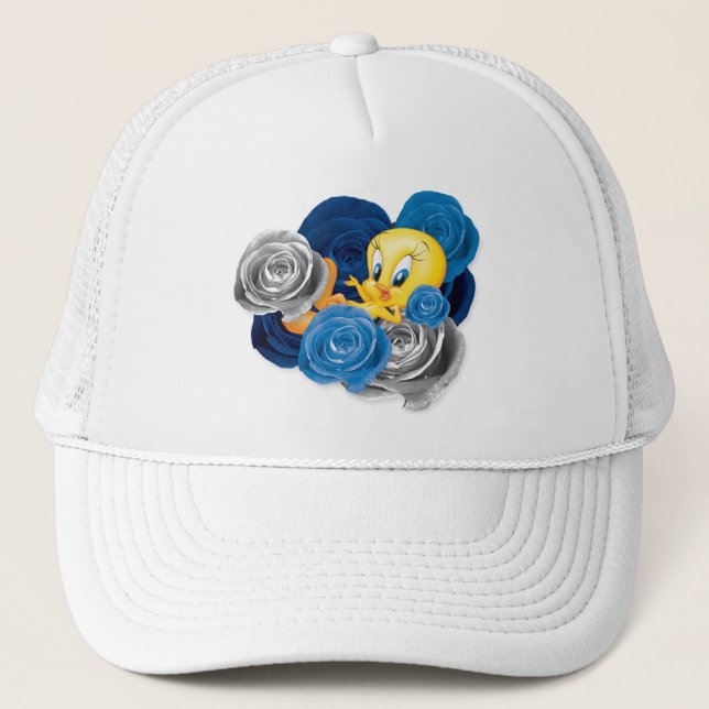 Gorra De Camionero TWEETY™ Con Rosas (Anverso)