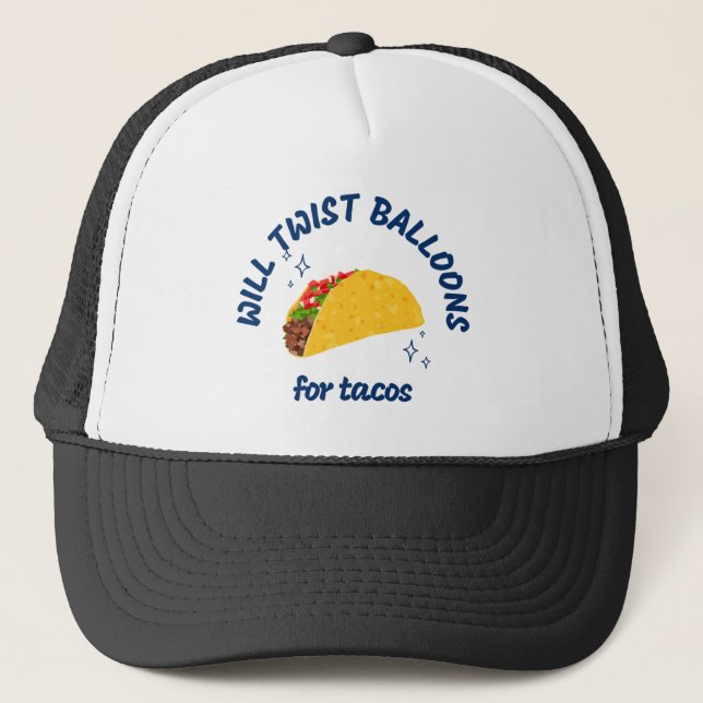 Gorra De Camionero Twist Balloons For Tacos (Anverso)