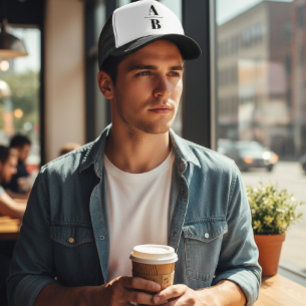 Gorra De Camionero Two-Tone Trucker Hat Customizable Split Initial