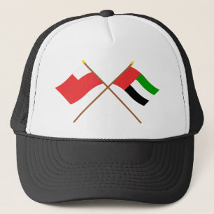 Gorra De Camionero UAE y banderas cruzadas Abu Dhabi