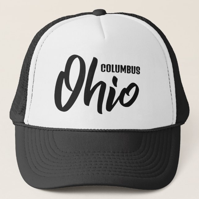 Gorra De Camionero Ubicación personalizada Ohio (Anverso)