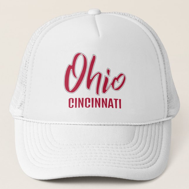 Gorra De Camionero Ubicación personalizada Ohio (Anverso)
