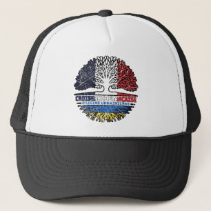 Gorra De Camionero Ucrania Bandera de árbol de Francia francesa ucran