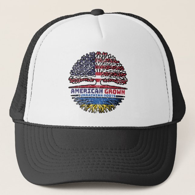 Gorra De Camionero Ucrania Ucrania Estados Unidos Estados Unidos (Anverso)
