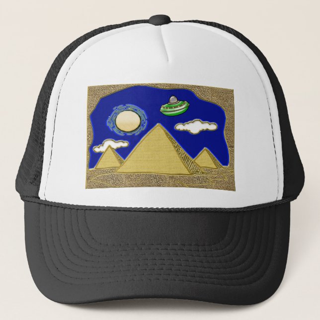 Gorra De Camionero UFO sobre Egipto (Anverso)