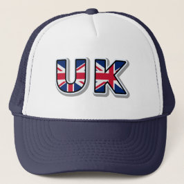 Gorra De Camionero UK British Union Jack Navy Blue Trucker Hat