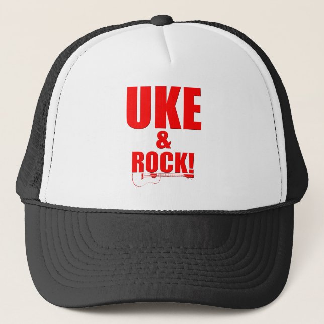 Gorra De Camionero Uke & Rock (Anverso)