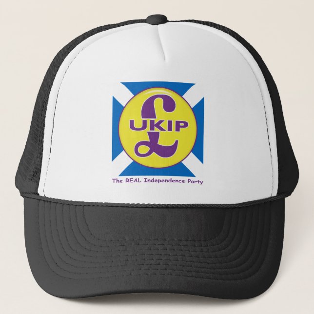 Gorra De Camionero UKIP Escocia el fiesta real de la independencia (Anverso)