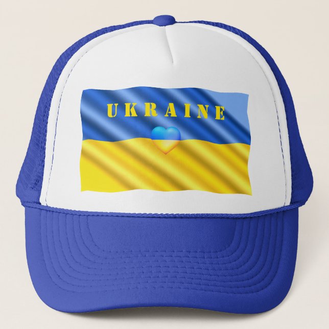 Gorra De Camionero Ukrainian Flag Trucker Hat Freedom Ukraine Hat (Anverso)