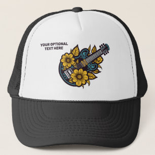 Gorra De Camionero Ukulele de texto personalizado