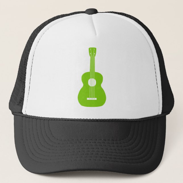 Gorra De Camionero Ukulele - Martian Green (Anverso)