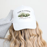 Gorra De Camionero Último Camino Antes Del Fin De Semana De La Bachel<br><div class="desc">Este diseño cuenta con un hermoso bosque acuático. Prepárate para un fin de semana divertido en las montañas con esta colección!</div>