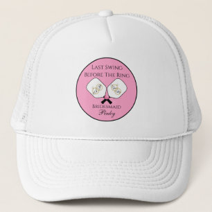 Gorra De Camionero Último swing antes de la sortija Bodas Pickleball 