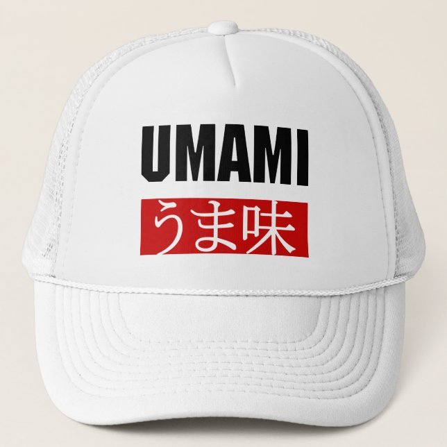 GORRA DE CAMIONERO UMAMI う ま 味 (Anverso)