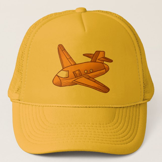 Gorra De Camionero Un avión amarillo (Anverso)