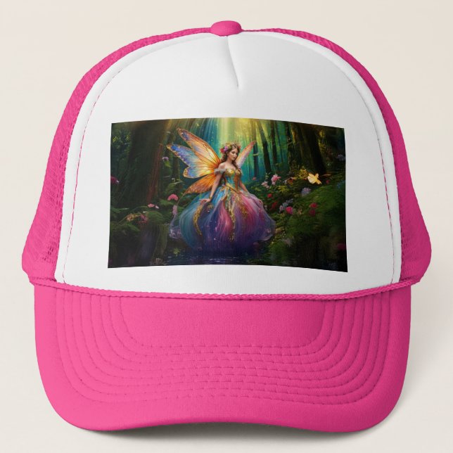 Gorra De Camionero Un bosque mágico encantado de hadas (Anverso)
