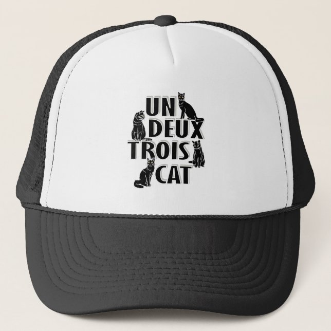 Gorra De Camionero Un Deux Trois Cat - Pun francés (Anverso)
