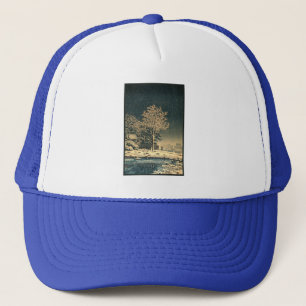 Gorra De Camionero Un día de invierno en el río Sumida en Japón