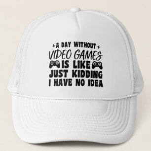 Gorra De Camionero Un día sin juegos de video Amantes de juegos de az