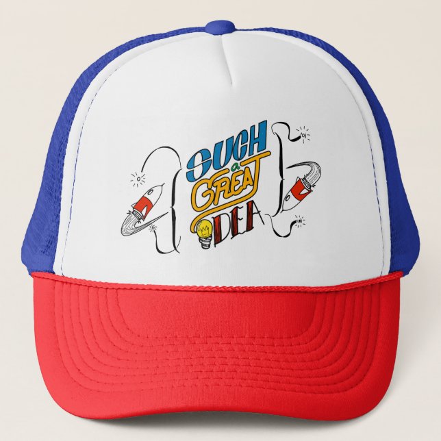 Gorra De Camionero Un diseño de tope de ideas grandioso (Anverso)