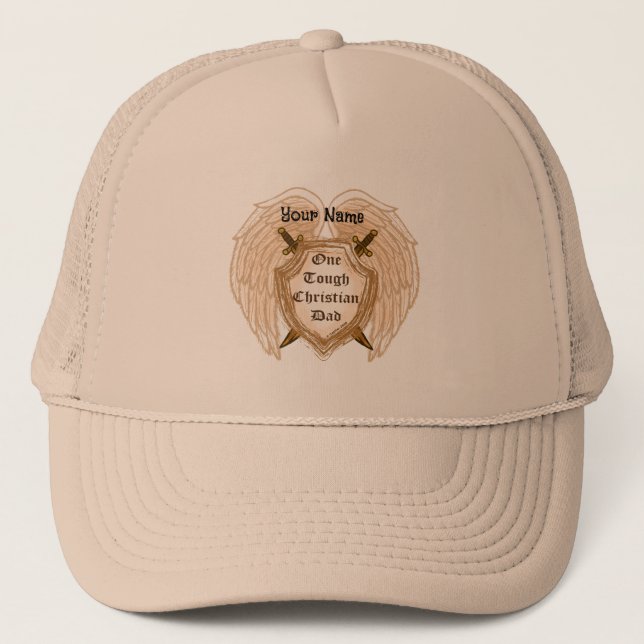 Gorra De Camionero Un duro papá cristiano (Anverso)
