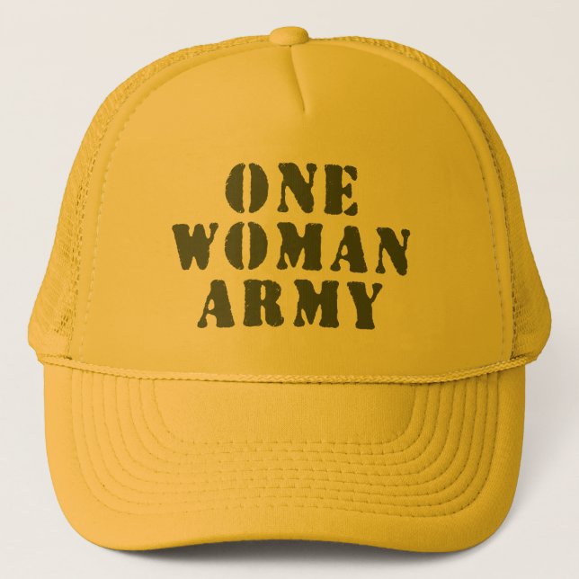 GORRA DE CAMIONERO UN EJÉRCITO MUJER (Anverso)