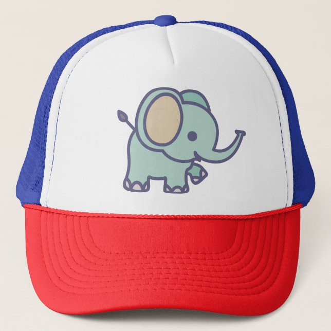 Gorra De Camionero Un elefante pequeño (Anverso)