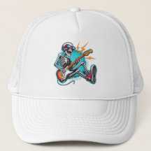Un esqueleto de estrella de rock