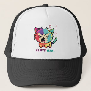 Gorra De Camionero Un gato enfurecido que silba Fluff Off.