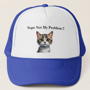 Gorra De Camionero Un Gato Gracioso Dice Que No Es Mi Problema,
