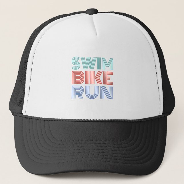 Gorra De Camionero Un gran regalo de Triatlón para tu amigo o familia (Anverso)