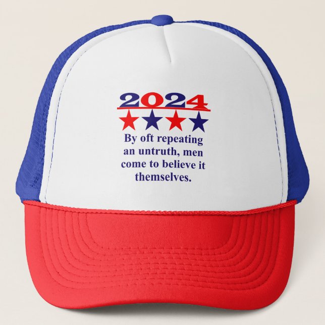 Gorra De Camionero Un hombre honesto no puede sentir placer - Quo pol (Anverso)