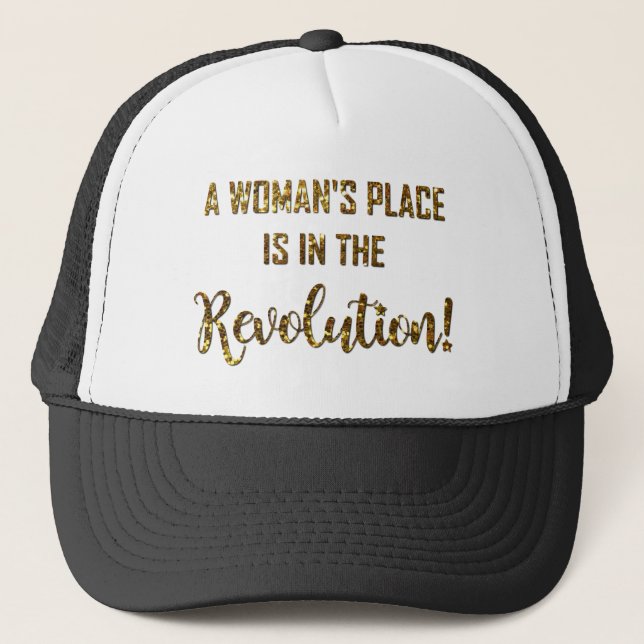 GORRA DE CAMIONERO UN LUGAR DE MUJER... (Anverso)