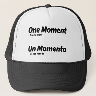 Gorra De Camionero Un momento Un Momento Aprender Tarjeta Flashcard E