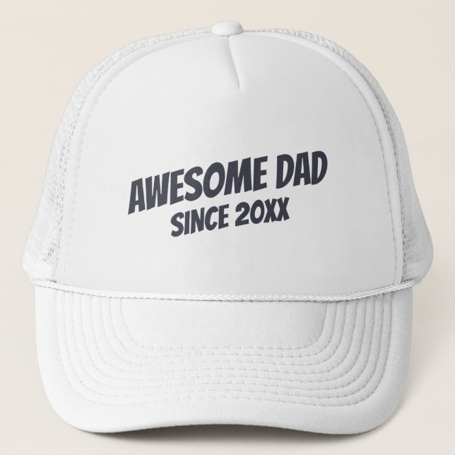 Gorra De Camionero Un papá asombroso desde el 20XX moderno y simple (Anverso)