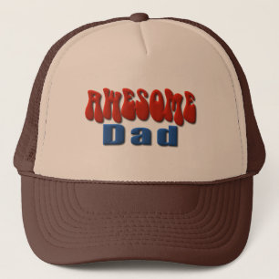 Gorra De Camionero Un papá azul y rojo asombroso