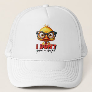 Gorra De Camionero Un Pato Enfadado Y Enfadado Con Gafas Divertidas