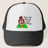 Un payaso retro gracioso ama a un pelirrojo jengib