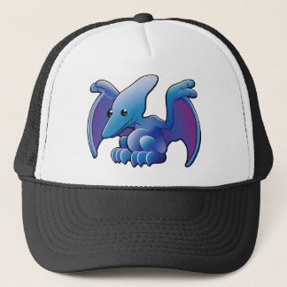 Gorra De Camionero Un pterodactyl o un pteranodon amistoso lindo del