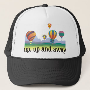 Gorra De Camionero Un regalo colorido del vuelo del globo - el aire