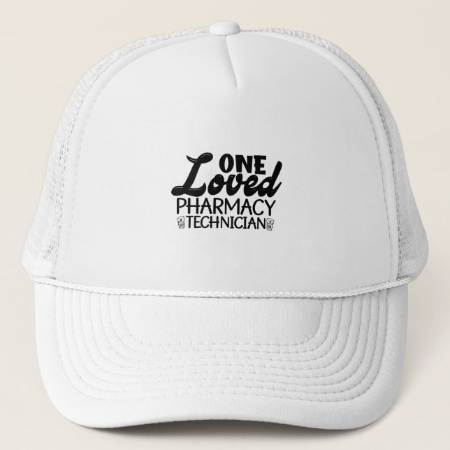 Gorra De Camionero Un Técnico Farmacéutico Amado Medicina Farmacéutic (Anverso)