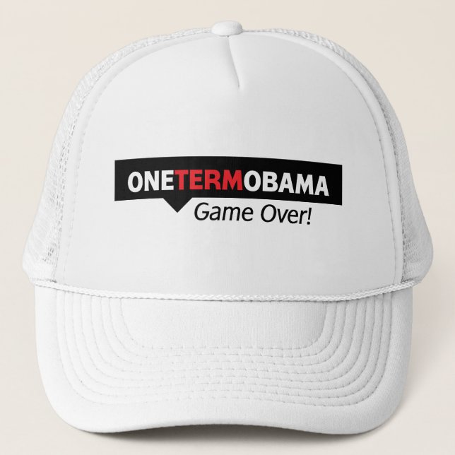 Gorra De Camionero Un término Obama - juego encima (Anverso)