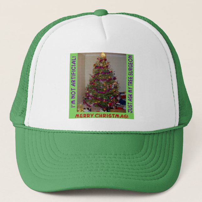 Gorra De Camionero Un verdadero árbol de Navidad (Anverso)