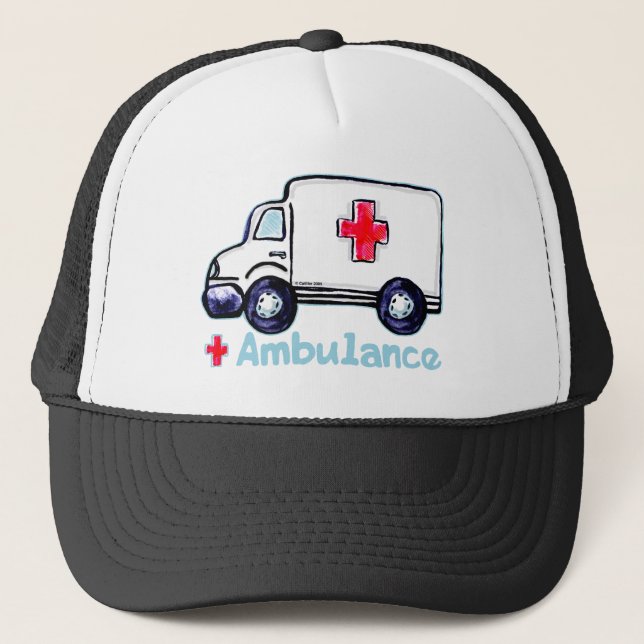 Gorra De Camionero Una ambulancia (Anverso)