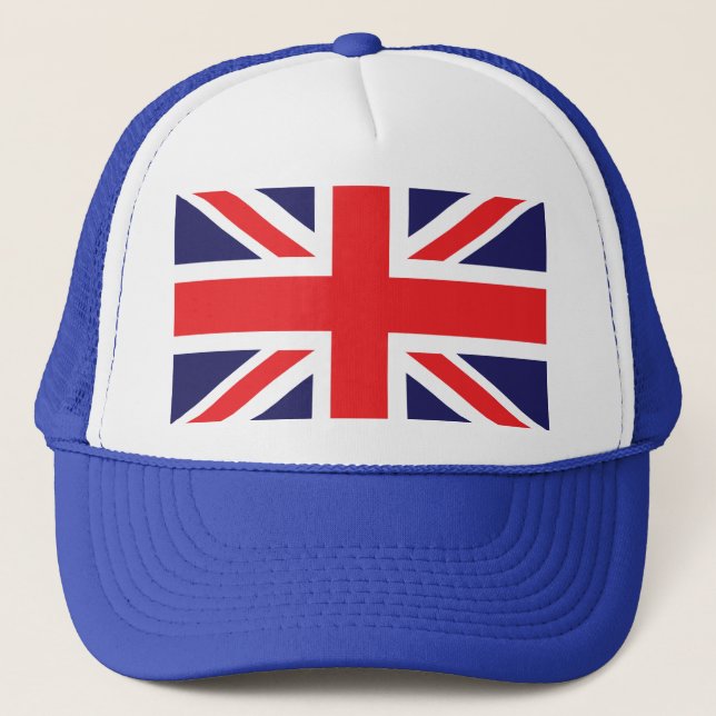 Gorra De Camionero Una bandera de Union Jack. (Anverso)