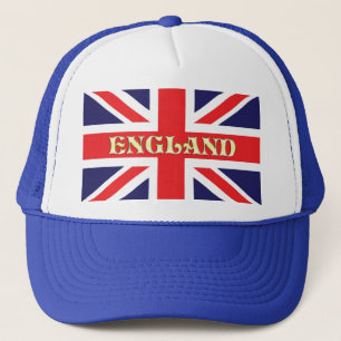 Gorra De Camionero Una bandera de Union Jack con Inglaterra cruzando