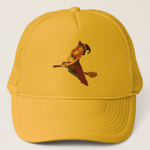 Gorra De Camionero Una bruja divertida vibra a una chica de halloween