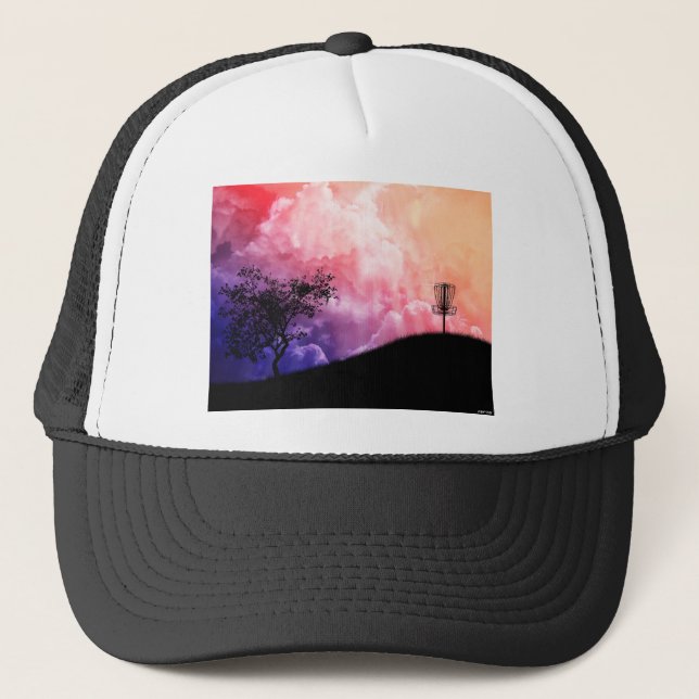 Gorra De Camionero Una cesta en una colina (Anverso)