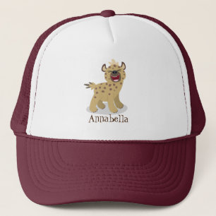 Gorra De Camionero Una chiflada hiena riéndose del ilustracion person