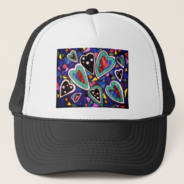 Gorra De Camionero Una colección de corazones (Anverso)